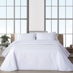 COLCHA LISA SUMMER SOFT BLANCO | MANTEROL