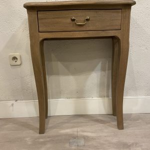 CONSOLA / MUEBLE ENTRADA MADERA NATURAL CON CAJON 55 X 25 ALTO 75 CM